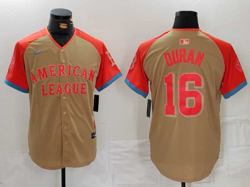 Mens Boston Red Sox #16 Jarren Duran Cream 2024 All Star Limited Stitched Jersey